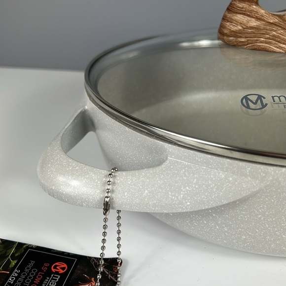 Masterclass Premium Cookware Collection 9.5" 2.6 qt Low Casserole Pot Pan NEW - Picture 5 of 9